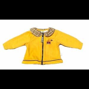 Vintage Sesame Street Character Baby Jacket Big Bird 18 Mo Peter Pan Collar NWOT